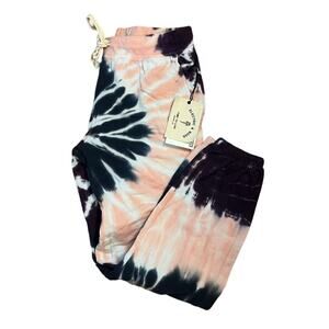 NWT Electric & Rose Vendima Tie Dye Pink Purple Sweatpants Joggers Size S